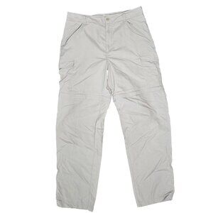 Columbia Women Cargo Pants size S Beige Polyester convertible zip off shorts